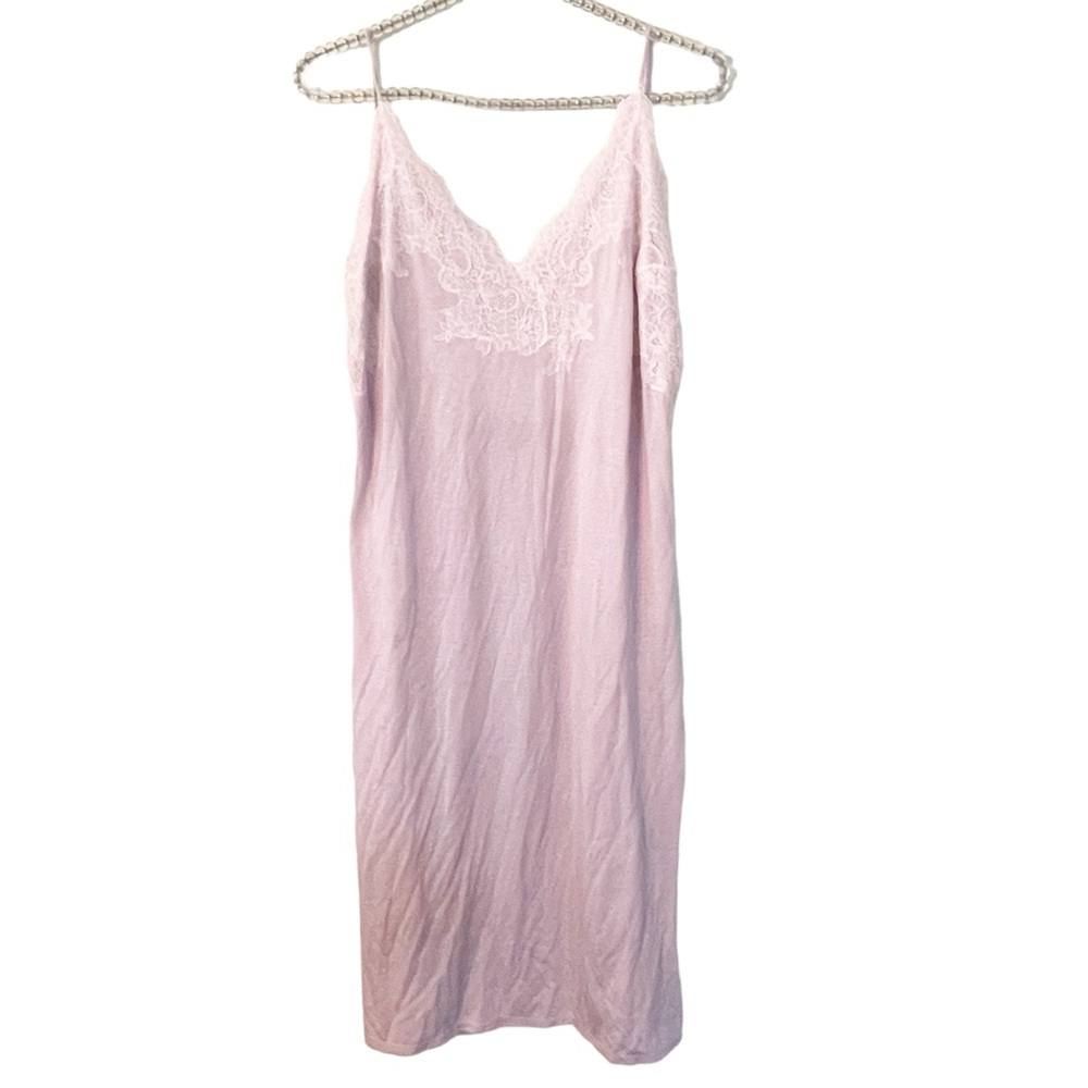 Natori Size Large Light Purple LUXE SHANGRI-LA TENCEL CHEMISE Dress‎ Pajama